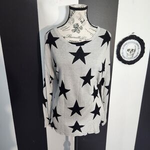 Oversized Star Print Sweater